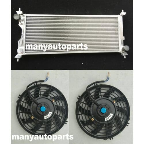 Aluminum Radiator & FAN For OPEL/Vauxhall Corsa Combo B 1.5/1.7L Turbo Diesel 1993-2001 MT 4EC1/4EE1/T4EC1
