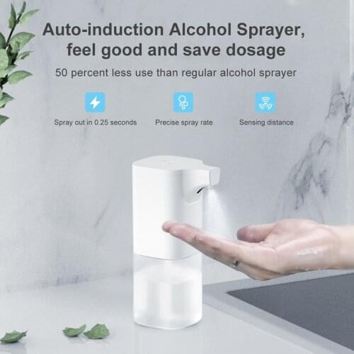 350mL Automatic Soap Dispenser Spray alcohole spray Touchless Soap Dispensers IR Sensor Sanitizer 75% Alcohol Dispenser Home Use