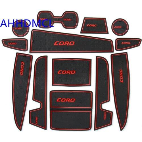 Car Anti-Dirty Pad Door Groove Gate Slot Cup Storage Pad Anti-Slip Mat For Corolla 2019