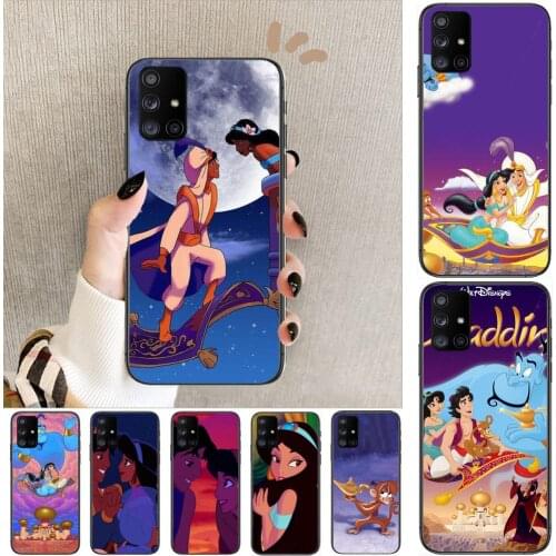 Disney Aladdin lamp Phone Case Hull For Samsung Galaxy A 50 51 20 71 70 40 30 10 80 E 5G S Black Shell Art Cell Cove
