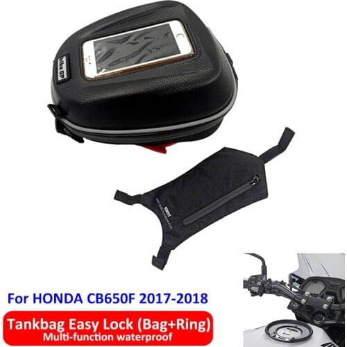 For HONDA CB650F 2017-2018 Quick release Tanklock Easy Lock Fuel Tank Bag 5L Multi-function Waterproof 2018 CB 650F CB 650 F