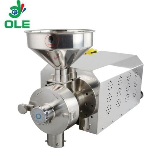 Electric Grains Crusher Machine Commercial 30-80kg/h Coffee Grinder Soya Beans Grinding Machine