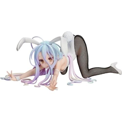 No Game No Life SHIRO rabbit girl Anime Figures Bunny Girl 12CM PVC Action Figure Model Toys Sexy Girl Collection Doll Gift