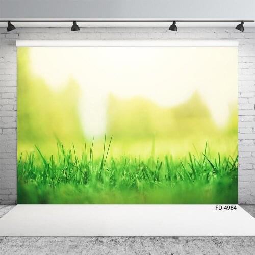Grassland Bokeh Photo Backgrounds Computer Printed Backdrop for Baby Children Portrait Pets Toy Photophone Photography Props