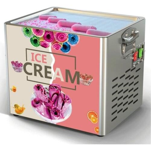 Fried Ice Cream Machine Commercial Frying Ice Machine Mini Small Smoothie Machine Fried Yogurt Fried Ice Cream 110V/220V