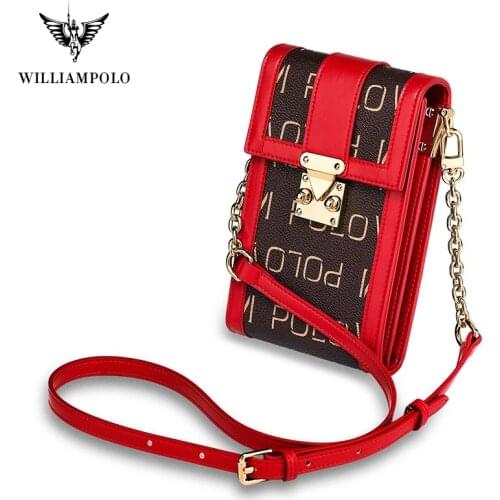 WilliamPolo 2020 NEW phone bag small messenger bag Women wallte handbags new wild wallet card coin bag shoulder bag casual