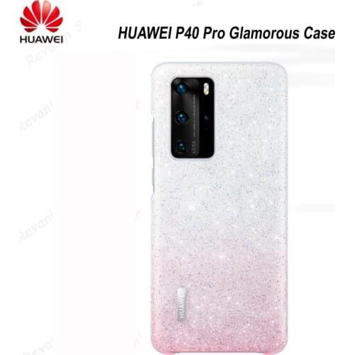 Original HUAWEI P40 Pro Glamorous Case Full Cover Prevents Fingerprints Microfiber Fiber Leather Diamond Cover Case for P40 Pro