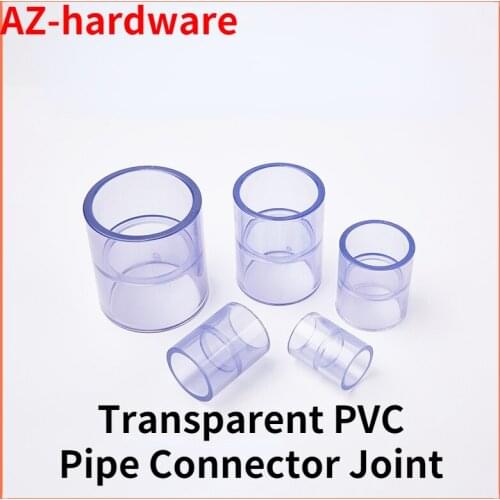Transparent PVC Pipe Connector Direct Joint Garden Water Connectors Aquarium Drinking Water Fish Tank Tube Joints 1 Pcs