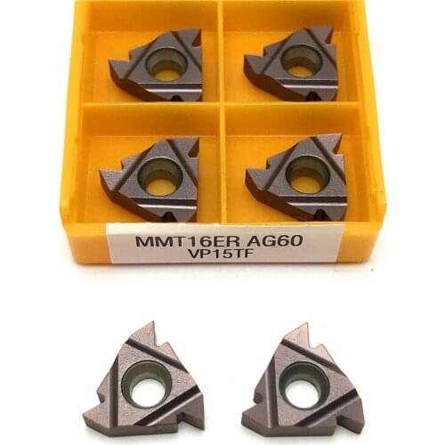 Thread cutting tool MMT16ER AG60 UE6020 carbide inserts Lathe tool CNC tool 16ER AG60 thread inserts turning insert hard alloy