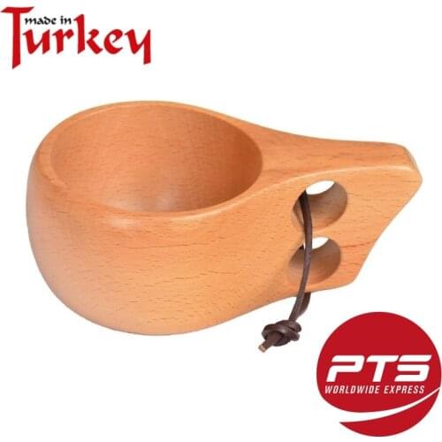 Handmade Eco Friendly Natural Wood Classic Bushcraft Kuksa Cup Portable Camping Mug Hiking Camping Kitchen Outdoors Father Gift
