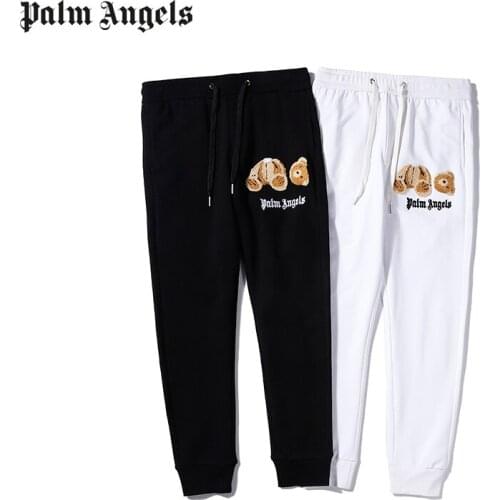 Palm Angels 22SS letters Logo trendy pants for men and women, couple style men Fashion Little bear Casual pants
