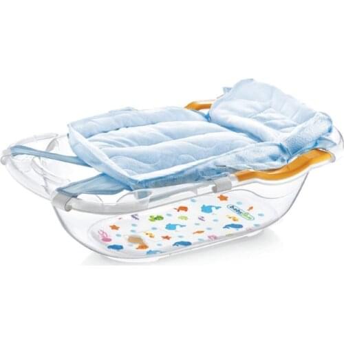 Blue Towel Sparkling Bathtub Net