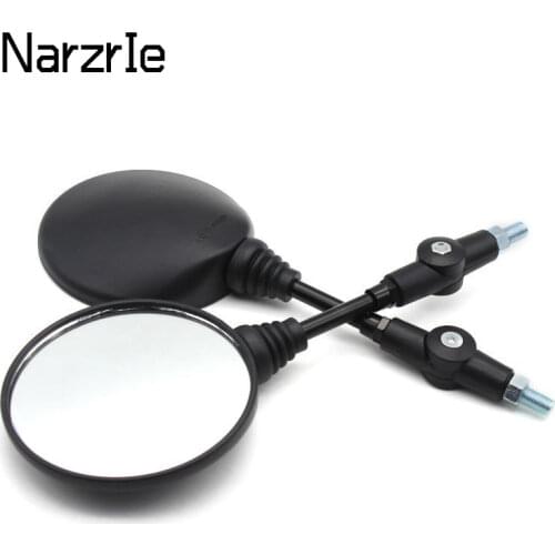 2pcs Foldable Round 10MM Scooter Rear Mirror for KTM Mirror Motocross Accessories for Bike Rearview Motorcycle Mirrors