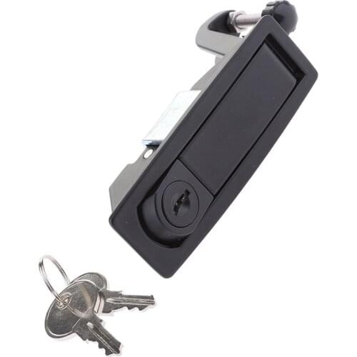 Black Compression Latch Replacement for Southco C2-43-25 Flush Lever with Keys