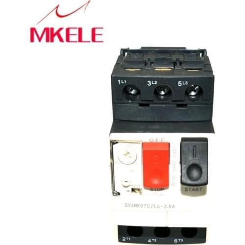 GV2 Type Motor Protector GV2ME05/06/0708/10/14/16/20 Motor circuit breaker the overload,short circuit protection of the motor