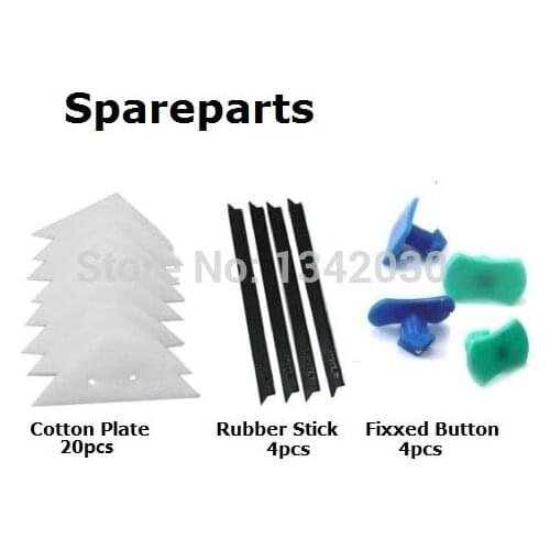 Whole Set Spareparts for 18-40mm Double faced wipe double treble layer glass cleaner thick wipe window cleaner
