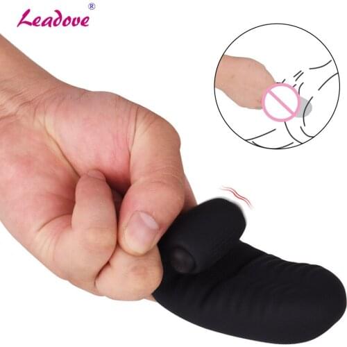 Waterproof Soft Silicone Finger Vibrator Clit Stimulator G-spot Clitoral Vaginal Massager Female Masturbation Sex Toys for Women
