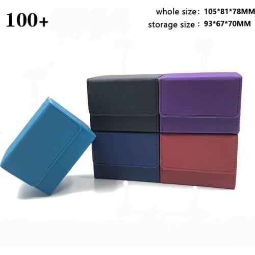 High Quality 5 Color Choice Small Size Side Open Mtg Deck Box Deck Case Trading Card Box Pokemon cards box
