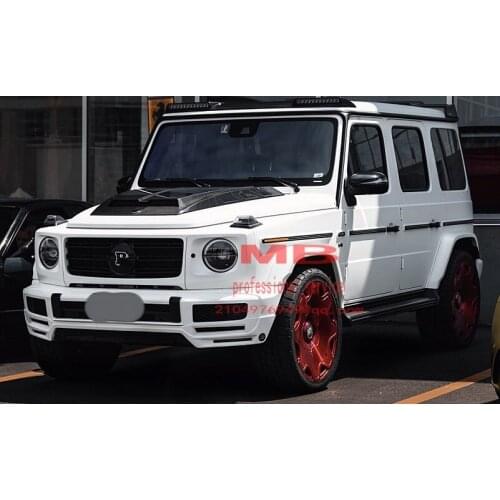 W463A W464 g350 g500 g550 G-class B style front lip led diffuser 2018-2020 g wagon