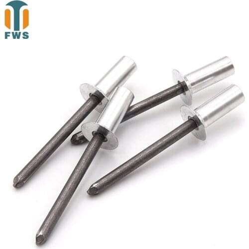 50PCS M4*(6-23) mm Aluminum steel countersunk head closed type Mandrel Blind Rivet Nail Pop Rivets for Furniture Car Aircraft