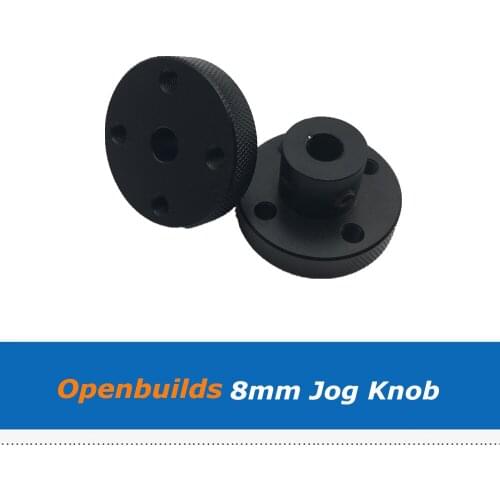 1pc CNC Machine 3D Printer Part OpenBuilds Jog Knob With 8mm Bore Handwheel Aluminum Handle