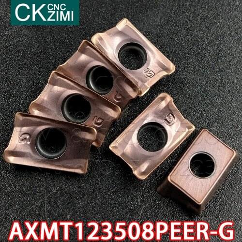 10pcs AXMT123508PEER-G ZM1036 AXMT 123508 PEER G Carbide inserts milling Inserts tools CNC Indexable Milling cutter lathe tools