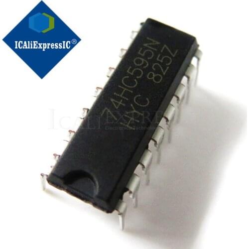 10PCS SN74HC595N SN74HC595 DIP16 DIP 74HC595N 74HC595 New original In Stock