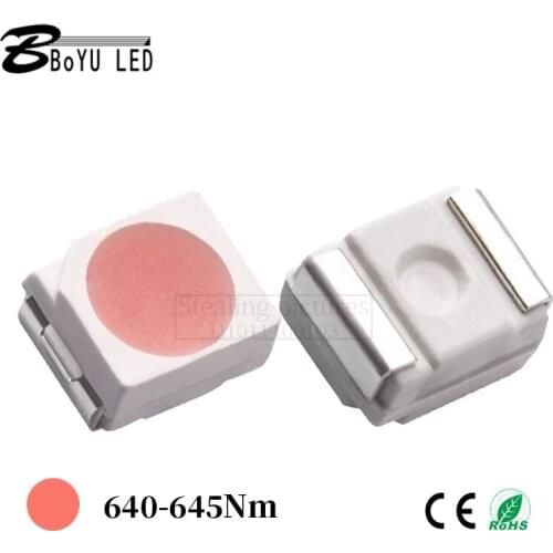 100pcs high brightness LED SMD lamp beads 3528 SMD LED3528 pink light 3528 pink 7-8LM 3.0-3.4V 20nA