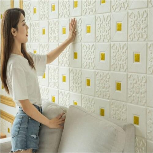 3d Background Foam Wallpaper Ceiling Wall Self-adhesive Paper Living Room Bedroom Tv Roof Ceiling Decoration Stickers Home Decor