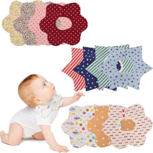 4 Pcs Set Baby Bandana Bibs Newborn Feeding Teething Toys 100% Cotton Bib Super Absorbent Drool Bib Ins Nordic Kid Boy Girl Gift