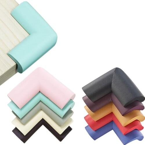 4Pcs/lot Edge & Corner Guards Children Protection Corner Soft Table Desk Children Safety Corner Baby Safety Edge Guards