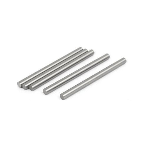 7mm Dia 100mm Length HSS Round Shaft Rod Bar Lathe Tools Gray 5pcs