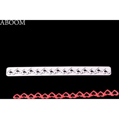 ABOOM New DIY Metal Cutting Dies Embossing Stencil Hearts Line Die Cut Craft For DIY Cards Album Book Scrapbooking Decoration