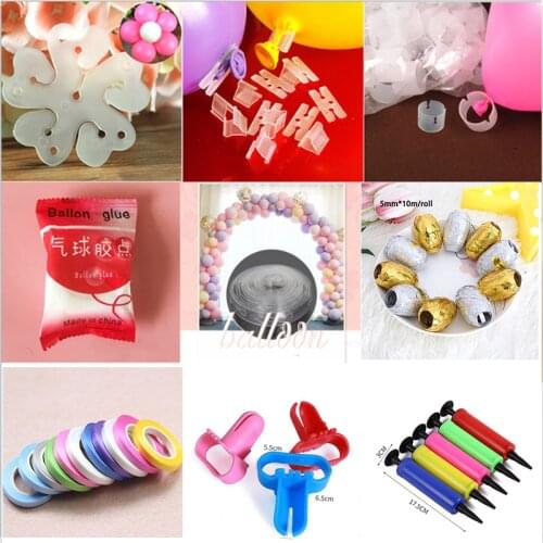 Balloon Accessories Balloon Chain Arch Balloon Seal Pump Clips Birthday Party Wedding Christmas Balloons Backdrop Decoration