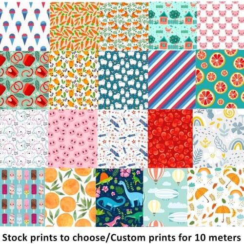 Asenappy new coming printed fabric for baby reusable cloth diaper, BPA free waterproof fabric PUL for cloth menstrual pads