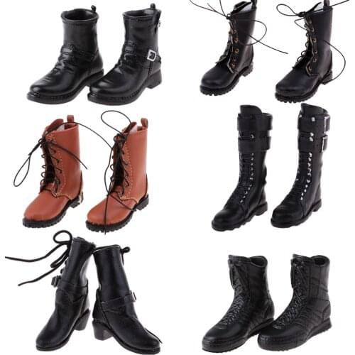 1:6 Scale Mens Combat Shoes/Boots for 12'' Male Soldier Dolls Body Toys