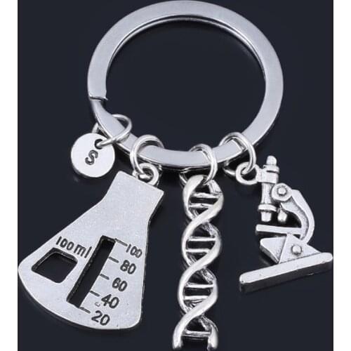Ultimate Science Keyring Keychain,Chemistry Keyring Accessory, Personalised Keychain, Initial Gift For Her/him, Science Teacher