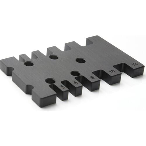 Router Depth Gauge Step Gauge Tool Metric Inch for Router Saw Table Woodworking Project 5-6-8-10-12mm, 3/16 1/4 5/16 3/8 1/2