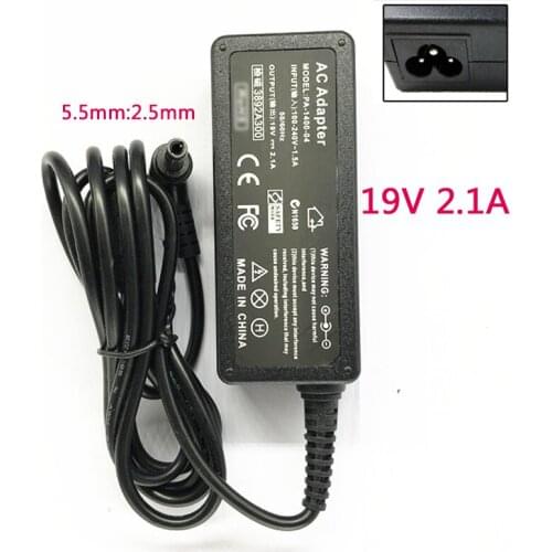 New 19V 2.1A 5.5mm:2.5mm LCD Monitor power adapter charger UL20A For Asus MS202D MS246