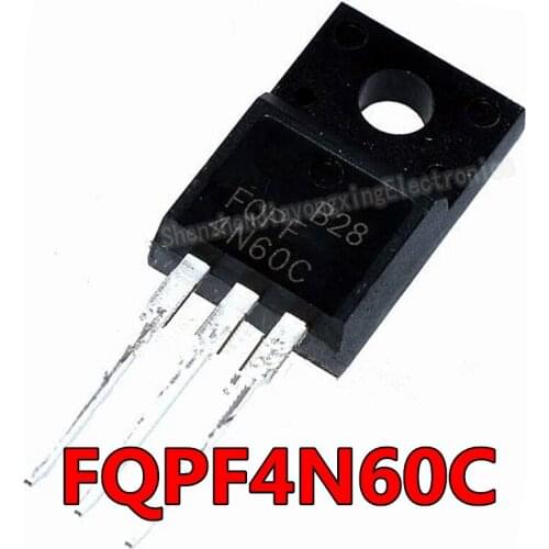 10PCS FQPF4N60C TO-220F 4N60C 4N60 TO220F FQPF4N60 new MOS FET transistor