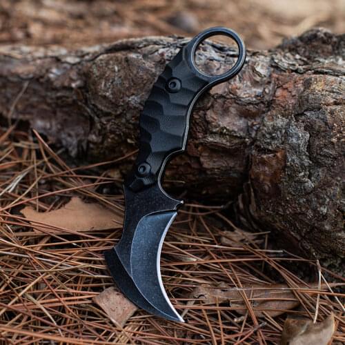 Claw Knife Karambot Mini Portable G10 Knife Outdoor Jungle Camping High Hardness D2 Blade Hike Defensive Tactical Military Knife