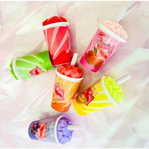 4 Colors Fruit Flavour Lipstick Long-lasting Moisturizing Lip Gloss Women Makeup Beauty Cosmetics Lips Care Tools TSLM1