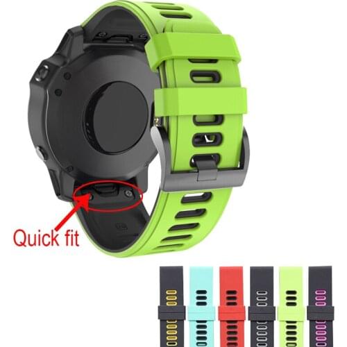 Quick Easy Fit watchband for Garmin Fenix 6X 5X 6 5 pro plus 3 3HR silicone watch band bracelet strap for Forerunner 935 945