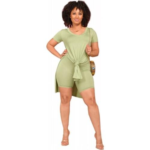 Solid Shorts Sets Women Two Piece Outfits Joggers Tracksuit Loose Top Leggings Streetwear New Matching Set Dropshipping