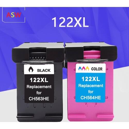 ASW 122XL Compatible Ink Cartridge Replacement for HP 122 for Deskjet 1000 1050 2000 3000 3050A 3052A 3054 1010 Printer