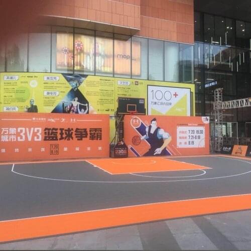 Beable 3x3 Outdoor Interlocking Modular Mobile Basketball Court Sports Plastic Floor