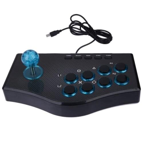 USB Fighting Stick Arcade Joystick Gamepad Rocker Controller with 4 Axes For PS3/PC For PS/Android communication Protocol