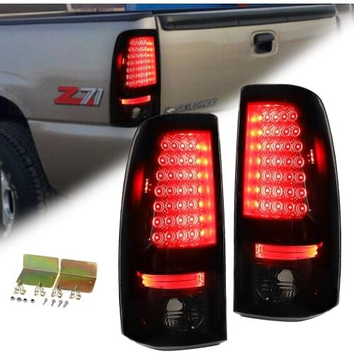 LED Tail Lights Rear Brake Lamps For Chevy Silverado 1500 1500HD 2500 2500HD 1999-2002 3500 2001-2003 GMC Sierra 1999-2003