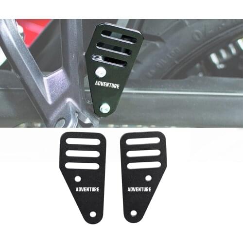 Motorcycle Rear Brake Master Cylinder Guard Rear Passenger Foot Pedal Side LUGGAGE STRAP PLATE SET FOR 390 ADV 390 ADVENTURE