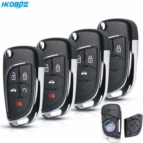 Car Key Replacement for Chevrolet Lova/Aveo/Cruze Remote Modified Flip Folding Remote Car Key Shell 2/3/4/5 Buttons